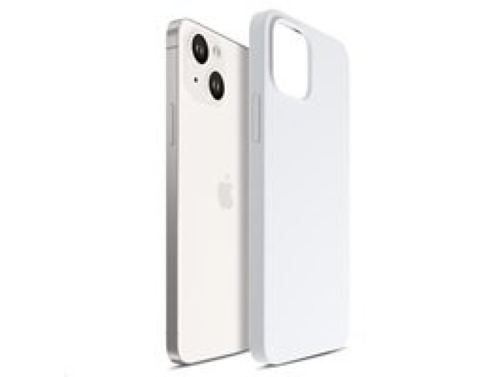 3MK Hardy Silicone MagCase pro Apple iPhone 15, Silver-White (5903108527309)