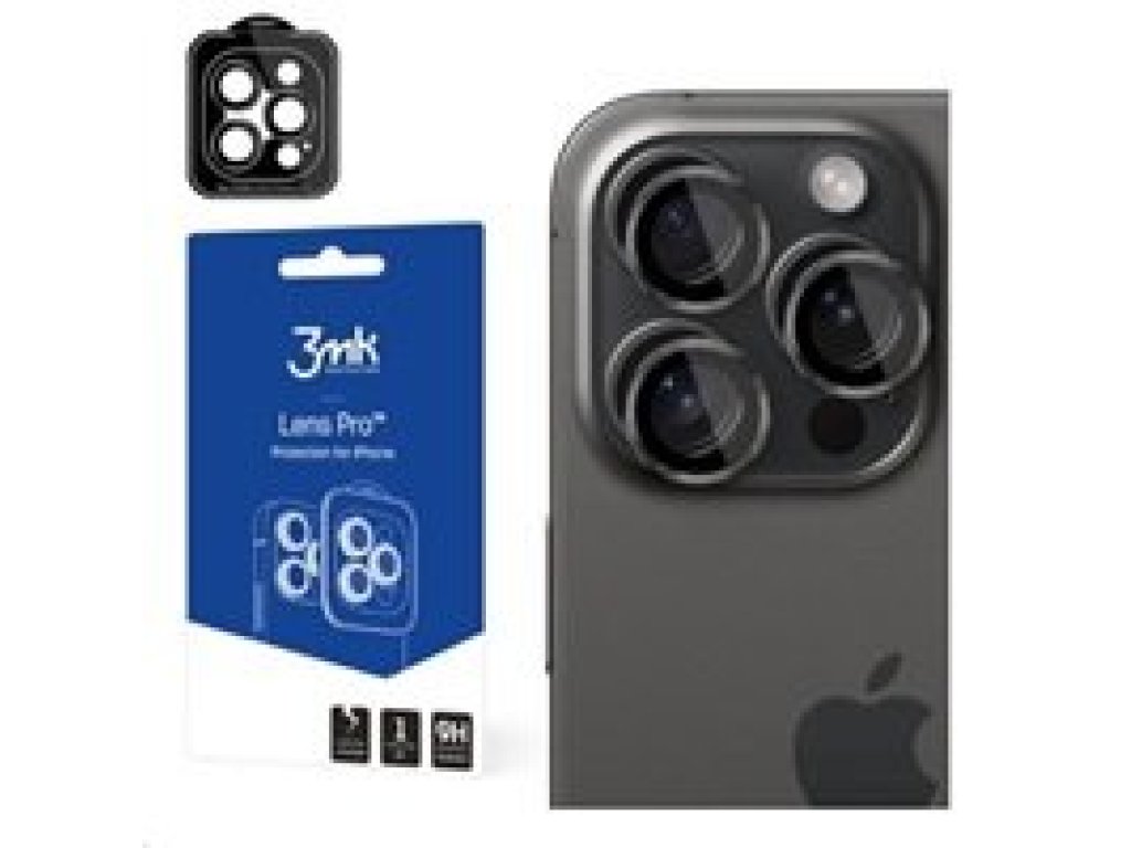 3MK Lens Protection Pro pro Apple iPhone 15 Pro, Graphite (5903108530019)