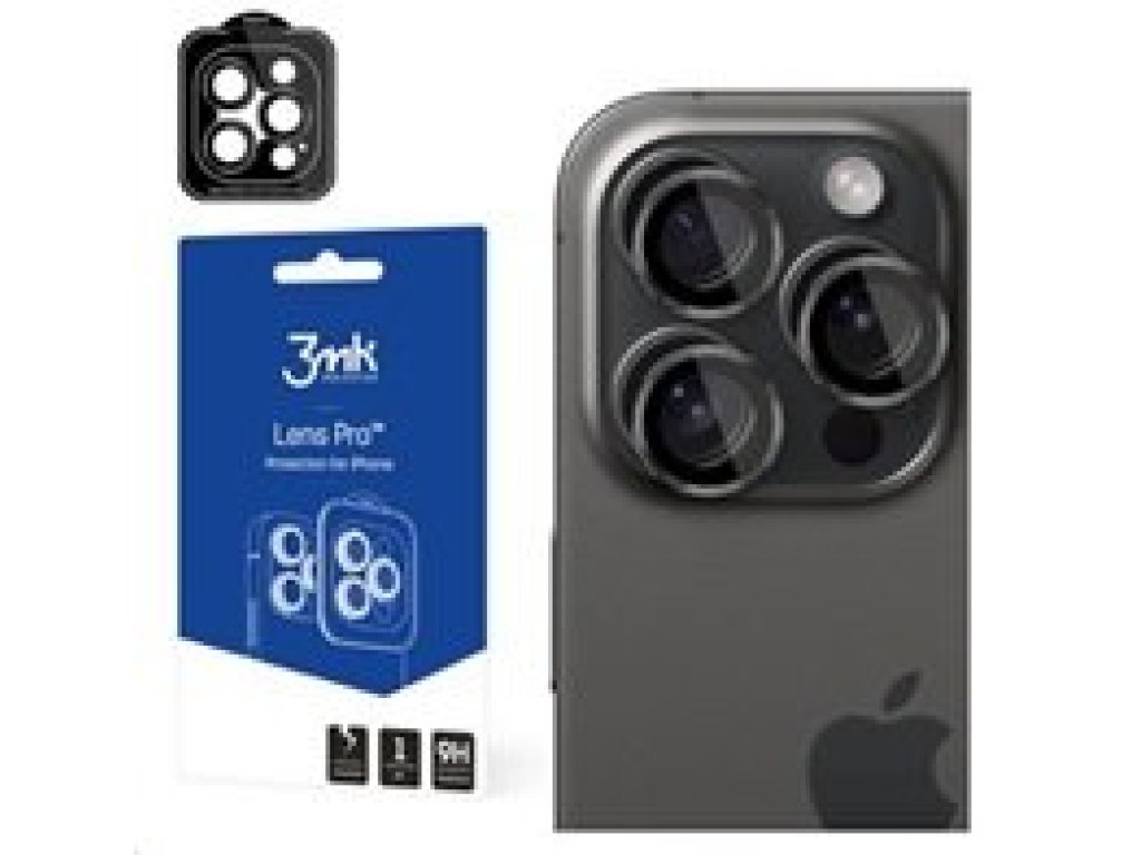 3MK Lens Protection Pro pro Apple iPhone 15 Pro Max, Graphite (5903108530040)