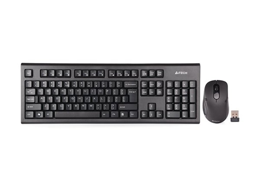 A4TECH set 7100N bezdrátový set klávesnice s myší, CZ/US (7100N)