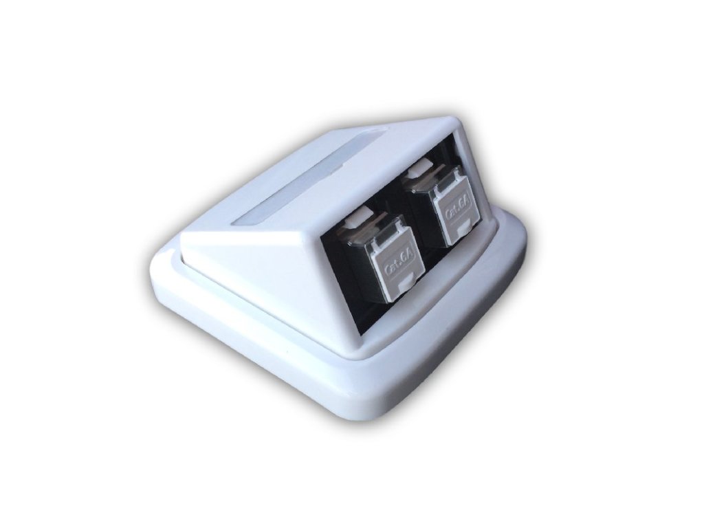 ABB TANGO 2xRJ45 cat.6A STP bílá