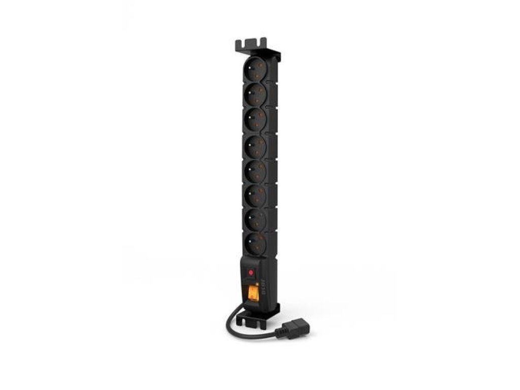 ACAR 19" napájecí panel ACAR S8/3m 8x230V-3m IEC320 C14 (96082)