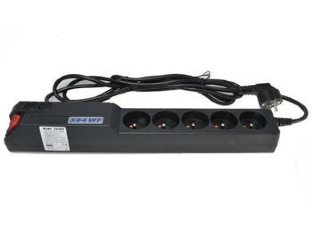 ACAR ochranný filtr 504WF, 5 zásuvek, 3m, černý (ppacar504-3)