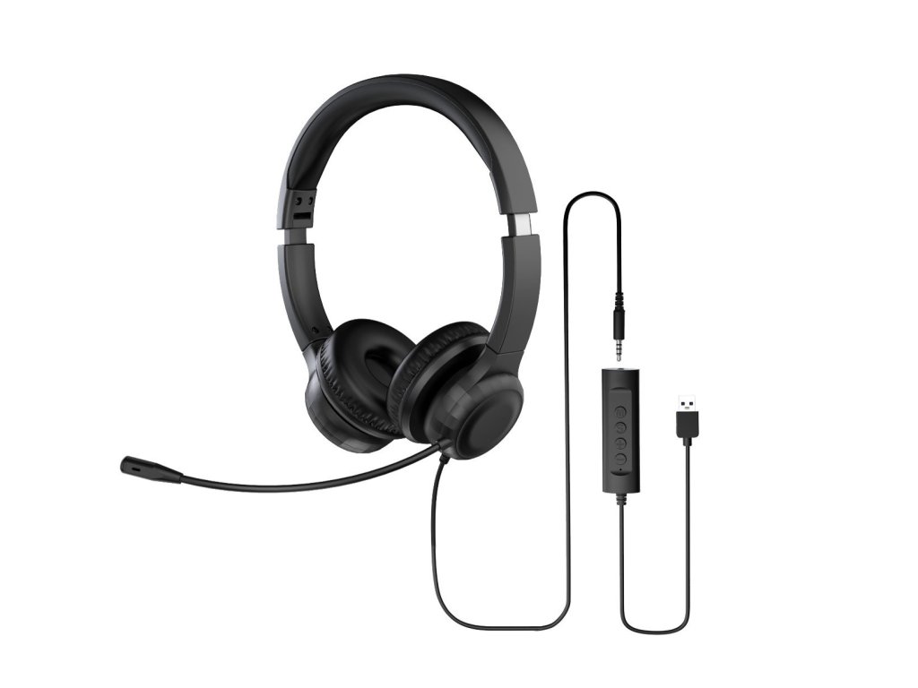 Acer Office Headset AHW154 - Stereo/Jack/Drát/černá (GP.HDS11.02D)