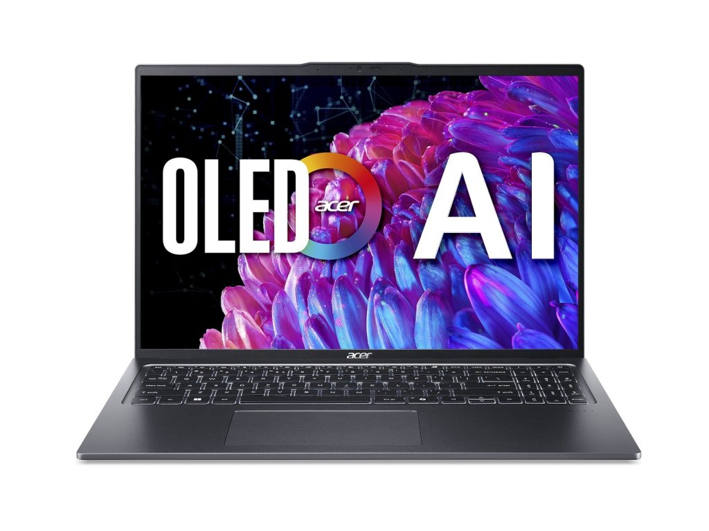 ACER Swift Go 16 SFG16-72-970B - 16" 3200x2000 WQXGA+, Ultra 9 185H, 32GB RAM, 1TB SSD, Intel Arc Xe, W11 Home, šedý (NX.KSHEC.003)