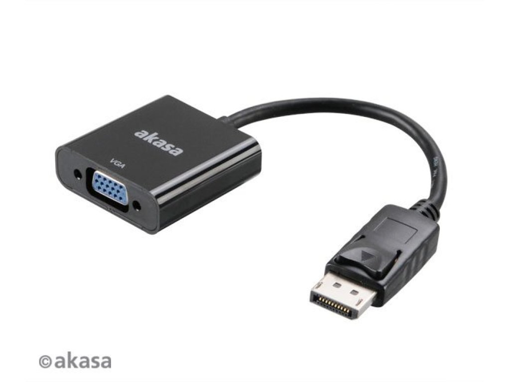 AKASA adaptér DisplayPort-VGA, M/F (AK-CBDP04-20BK)