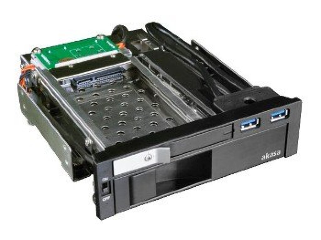 AKASA Lokstor M51 - 2.5" a 3.5" HDD rack do 5,25"