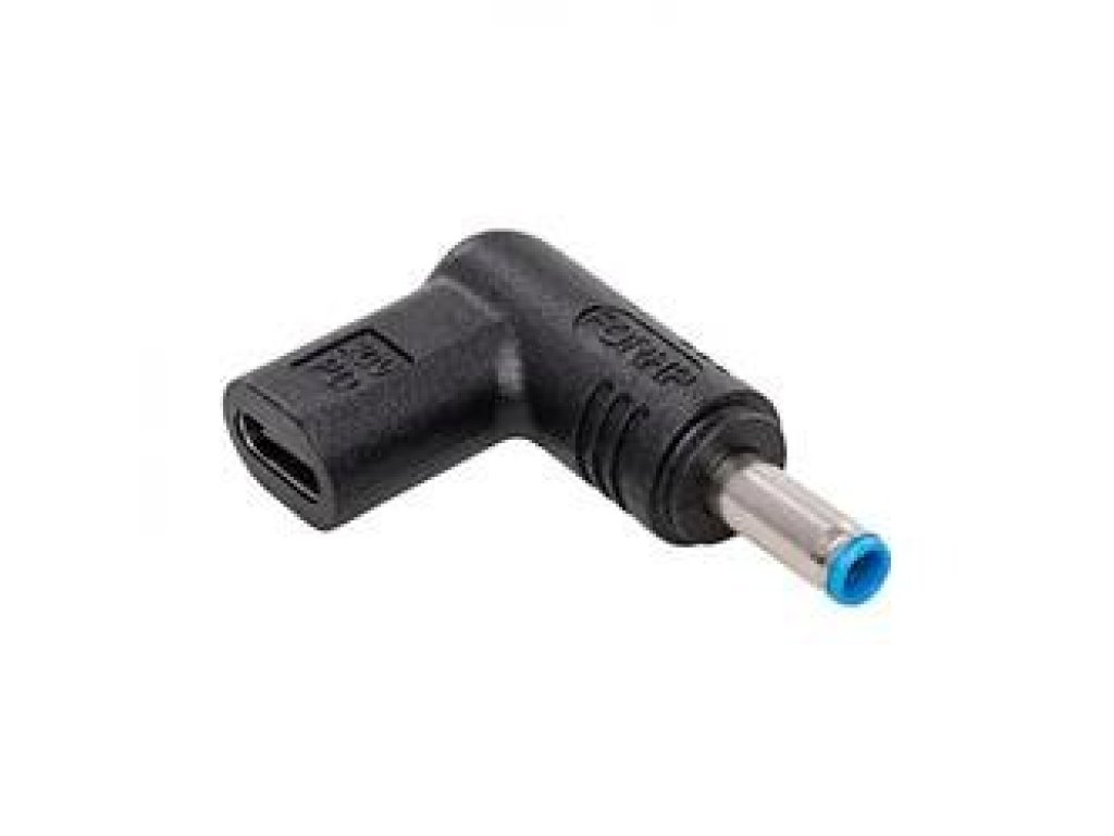 AKYGA adaptér pro notebooky USB-C / 4.5 x 3.0 mm + pin HP (AK-ND-C09)