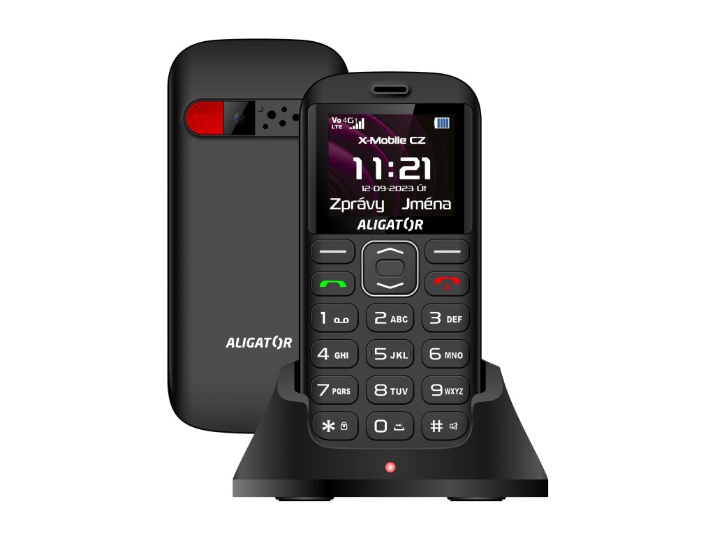 ALIGATOR A720 4G Senior černá (A720B)