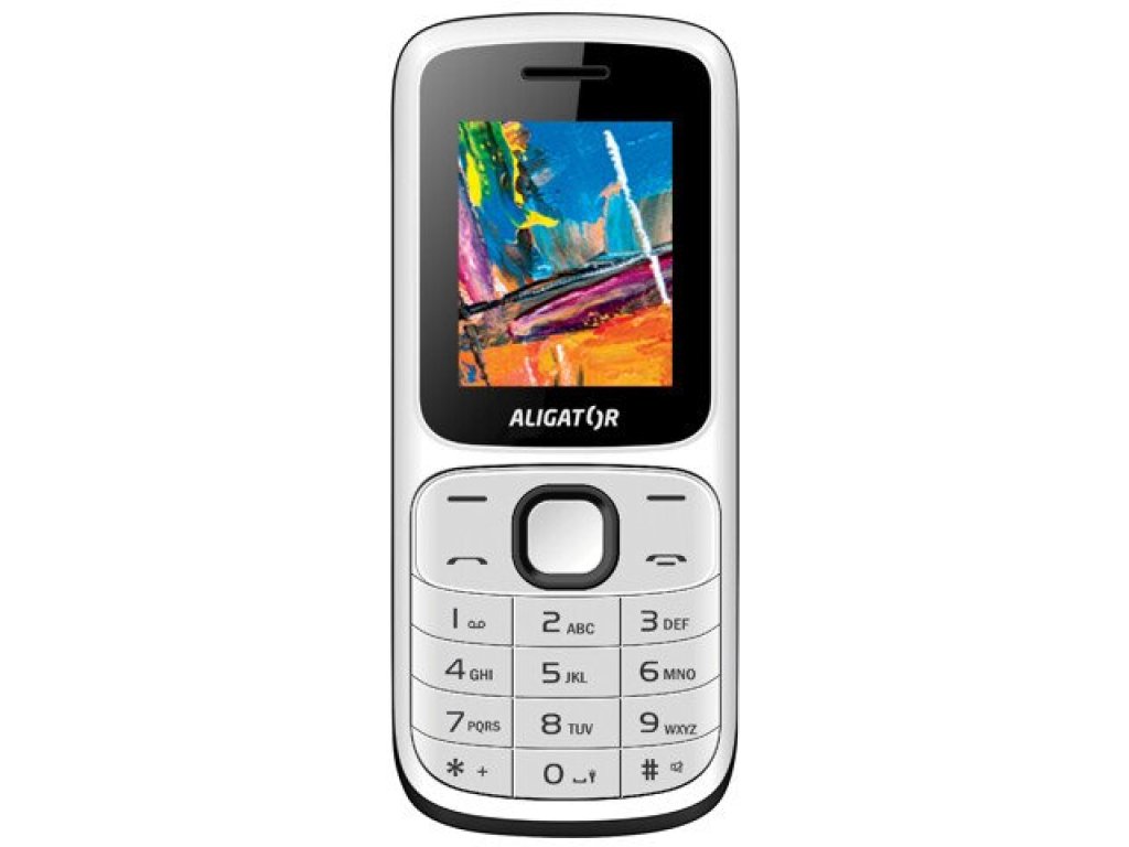 ALIGATOR D210 Dual sim bílo-cerný (AD210WB)