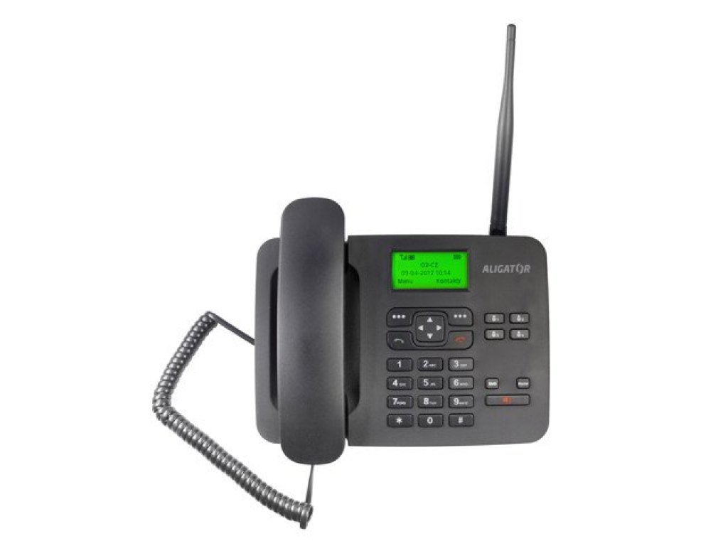 ALIGATOR T100 Stolní telefon na simkartu, black (AT100B)