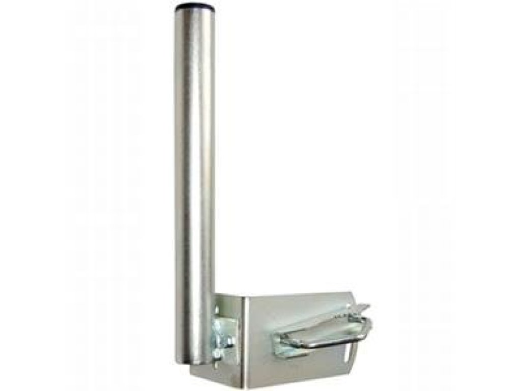 Anténní držák na stožár "L", délka 7cm, výška 25cm, d=35mm + 1x trmen s roztecí 90mm (PUDN35250)