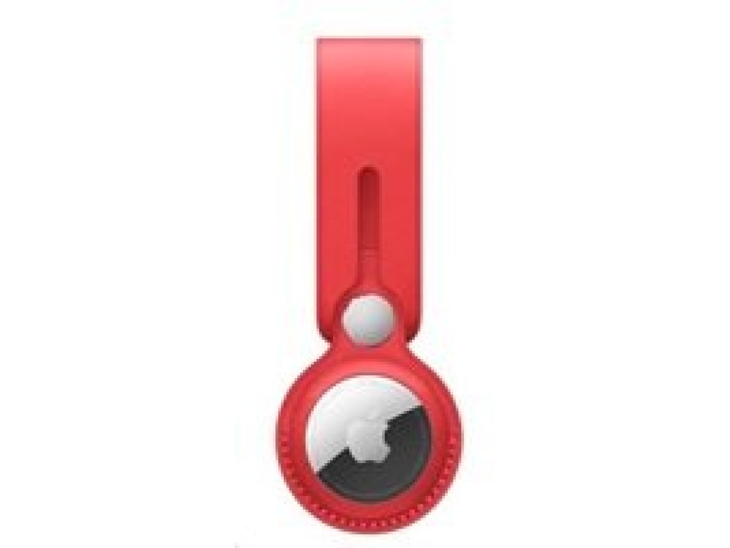 APPLE AirTag Leather Loop - (PRODUCT)RED (MK0V3ZM/A)