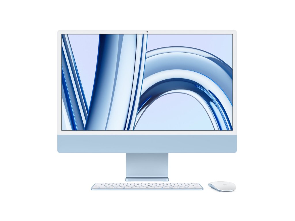 APPLE iMac 24" Blue - M3 chip with 8-core CPU and 10-core GPU, 256GB SSD (MQRQ3CZ/A)