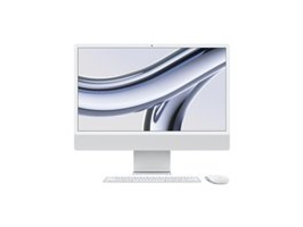 APPLE iMac 24" Silver - M3 chip with 8-core CPU and 8-core GPU, 256GB SSD (MQR93CZ/A)