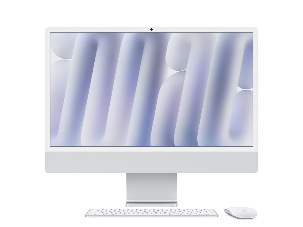 APPLE iMac 24'' Silver - M4 chip 8-core CPU and 8-core GPU, 16GB, 256GB SSD (MWUC3CZ/A)