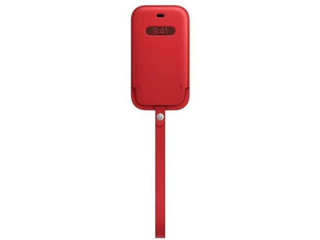 APPLE iPhone 12 mini Leather Sleeve with MagSafe - (PRODUCT)RED (MHMR3ZM/A)