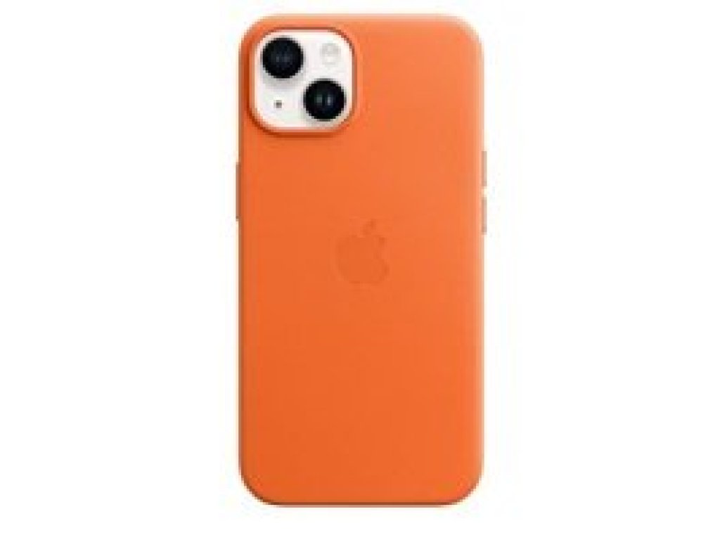 APPLE iPhone 14 Leather Case with MagSafe-Orange (MPP83ZM/A)