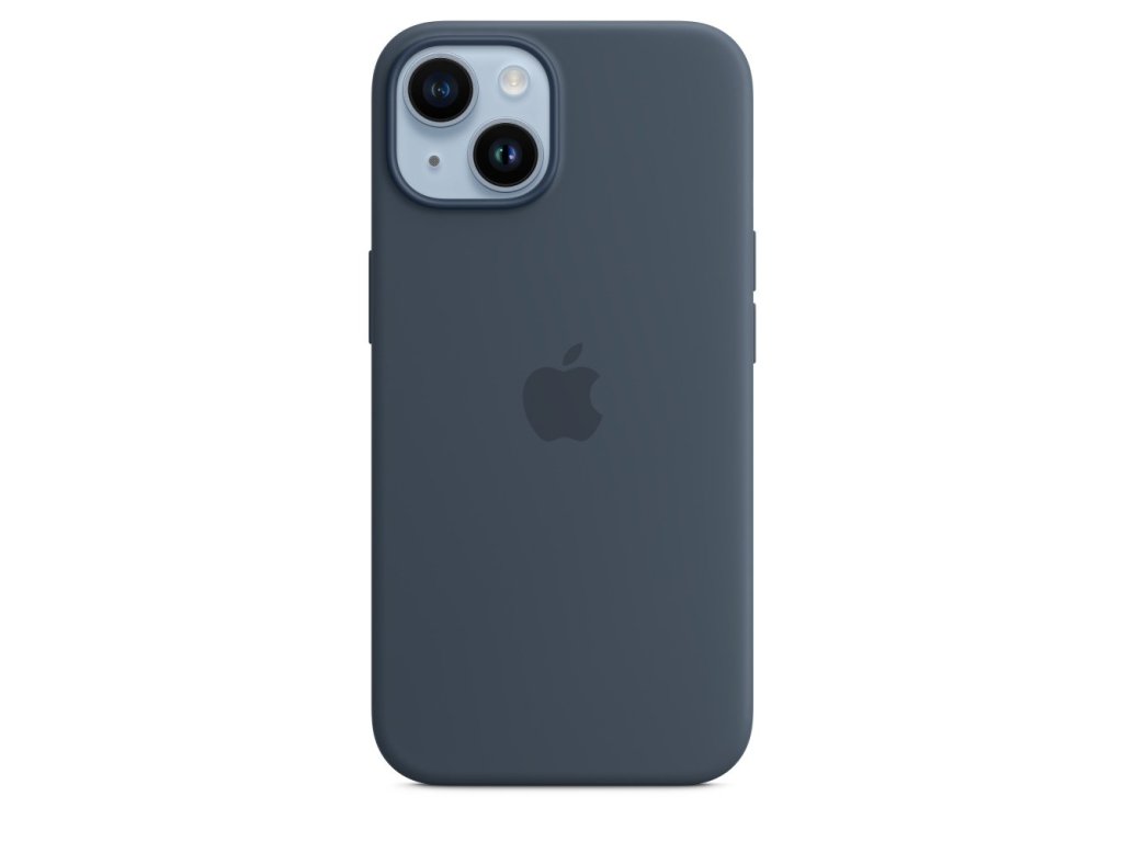 APPLE iPhone 14 Silicone Case with MagSafe-Storm Blue (MW5T3ZM/A)