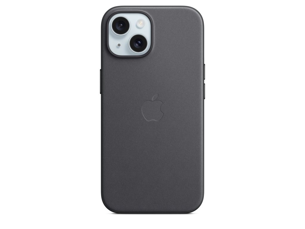 APPLE iPhone 15 FineWoven Case with MagSafe-Black (MT393ZM/A)