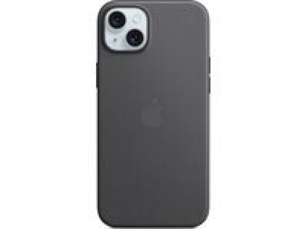 APPLE iPhone 15 Plus FineWoven Case with MagSafe-Black (mt423zm/a)