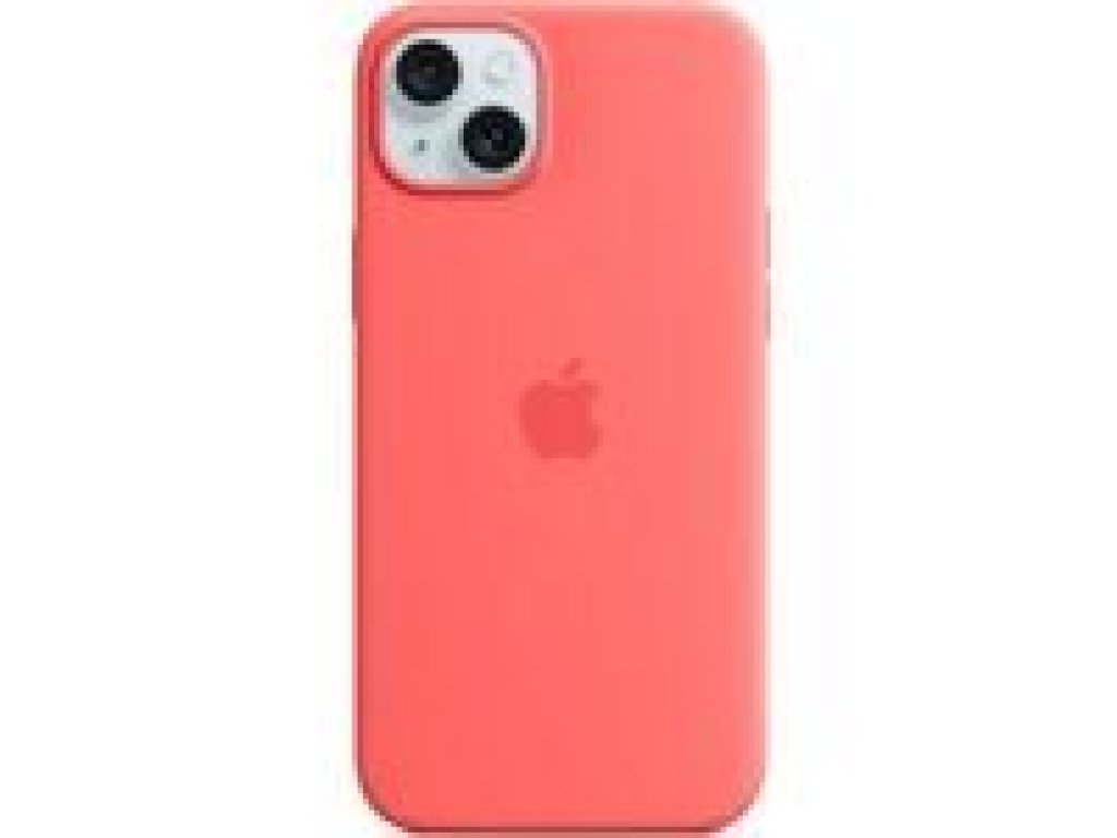 APPLE iPhone 15 Plus Silicone Case with MagSafe-Guava (MT163ZM/A)
