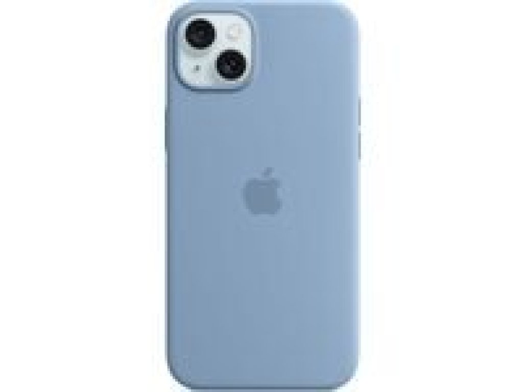 APPLE iPhone 15 Plus Silicone Case with MagSafe-Winter Blue (MT193ZM/A)