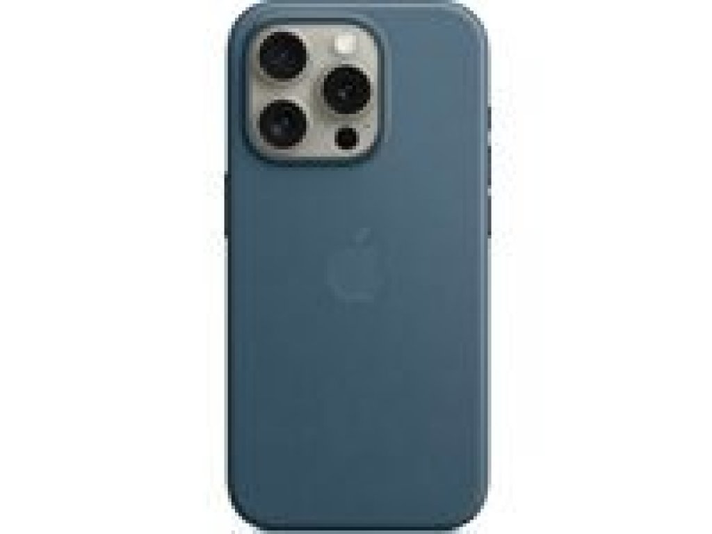 APPLE iPhone 15 Pro FineWoven Case with MagSafe - Pacific Blue (MT4Q3ZM/A)