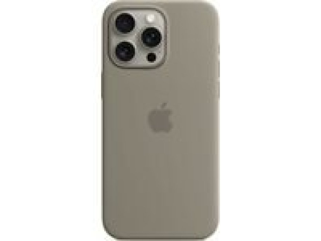 APPLE iPhone 15 Pro Max Silicone Case with MagSafe - Clay (mt1q3zm/a)