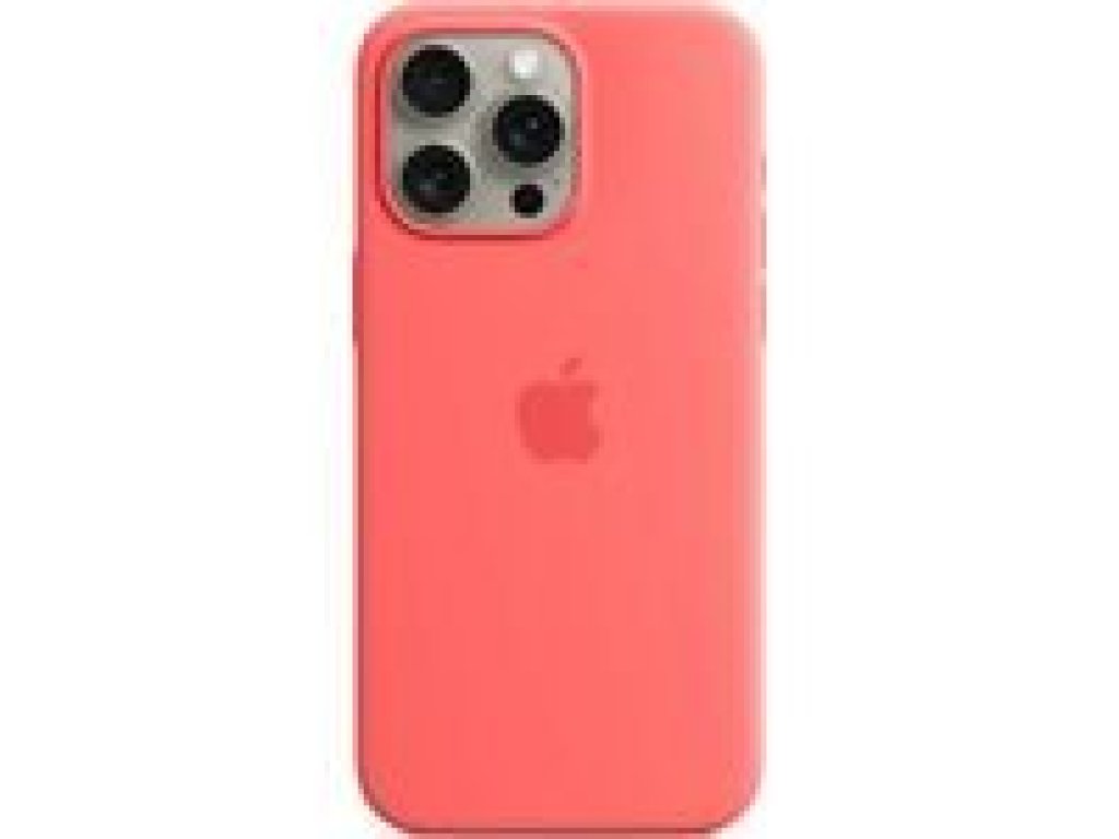 APPLE iPhone 15 Pro Max Silicone Case with MagSafe - Guava (MT1V3ZM/A)