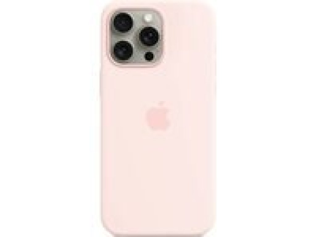 APPLE iPhone 15 Pro Max Silicone Case with MagSafe-Light Pink (MT1U3ZM/A)