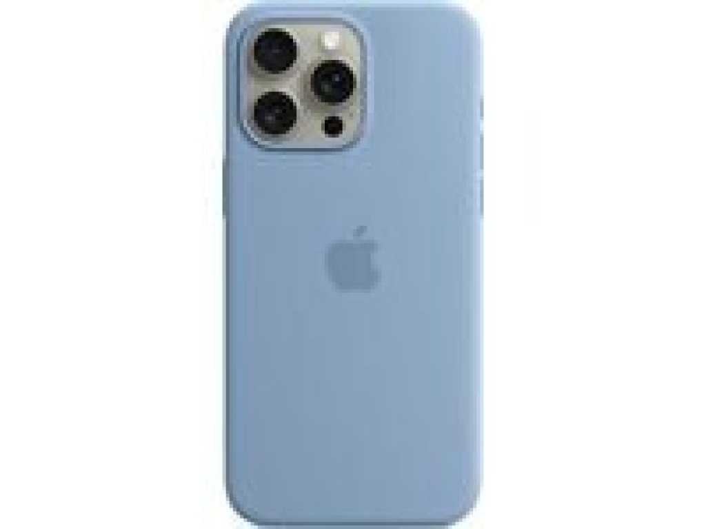 APPLE iPhone 15 Pro Max Silicone Case with MagSafe - Winter Blue (MT1Y3ZM/A)