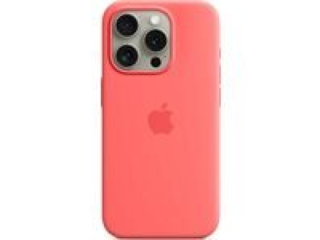 APPLE iPhone 15 Pro Silicone Case with MagSafe - Guava (MT1G3ZM/A)