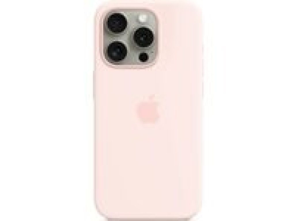 APPLE iPhone 15 Pro Silicone Case with MagSafe-Light Pink (MT1F3ZM/A)