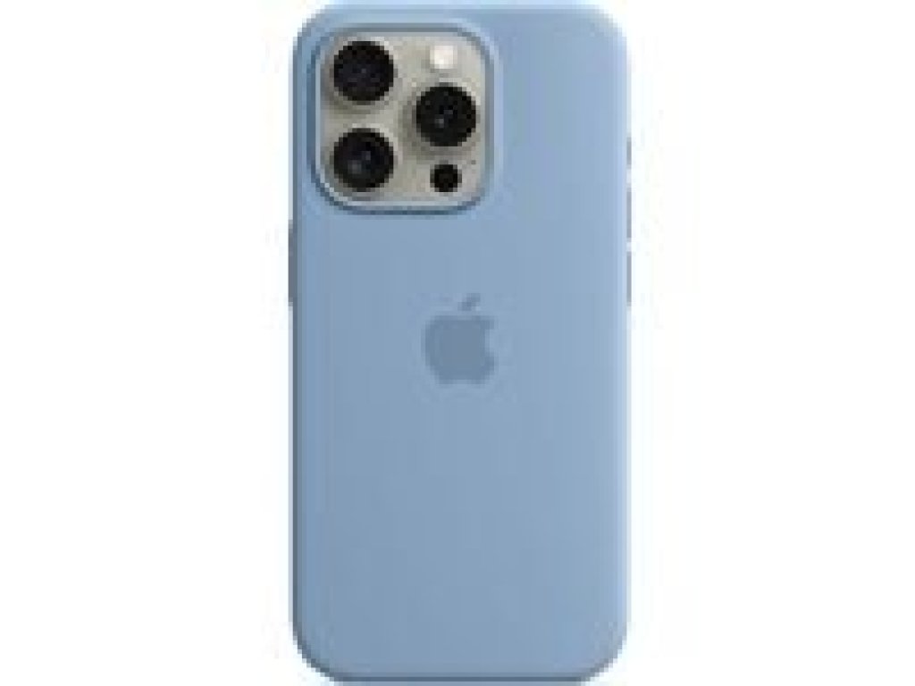 APPLE iPhone 15 Pro Silicone Case with MagSafe - Winter Blue (MT1L3ZM/A)