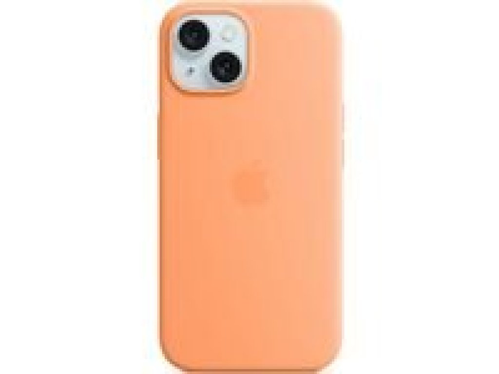 APPLE iPhone 15 Silicone Case with MagSafe - Orange Sorbet (MT0W3ZM/A)