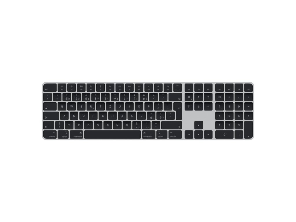 APPLE Magic Keyboard with Touch ID and Numeric Keypad - Black Keys CZ (MMMR3CZ/A)