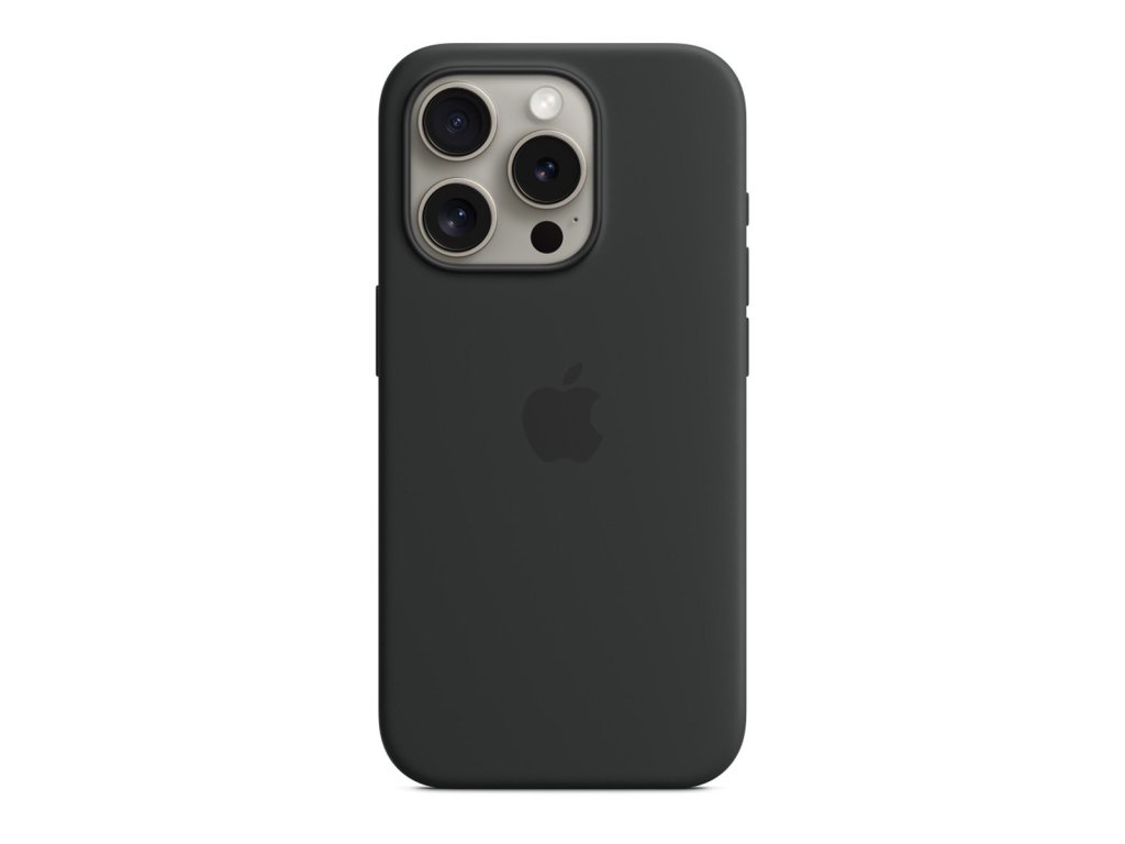 APPLE Silikonový kryt s MagSafe pro iPhone 15 Pro černá (MT1A3ZM/A)