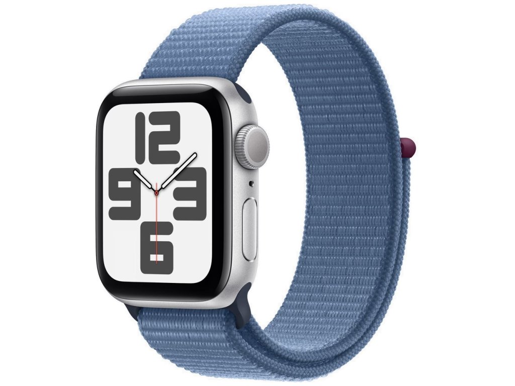 APPLE Watch SE GPS 40mm Silver Aluminium Case with Winter Blue Sport Loop (MRE33QC/A)