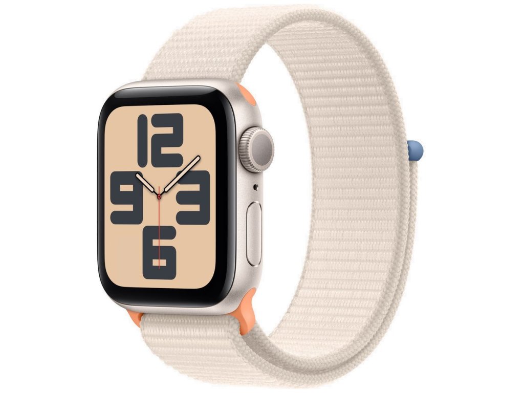 APPLE Watch SE GPS 40mm Starlight Aluminium Case with Starlight Sport Loop (9W3QC/A)