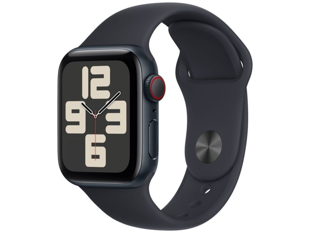 APPLE Watch SE GPS + Cellular 40mm Midnight Aluminium Case with Midnight Sport Band - M/L (MRGA3QC/A)