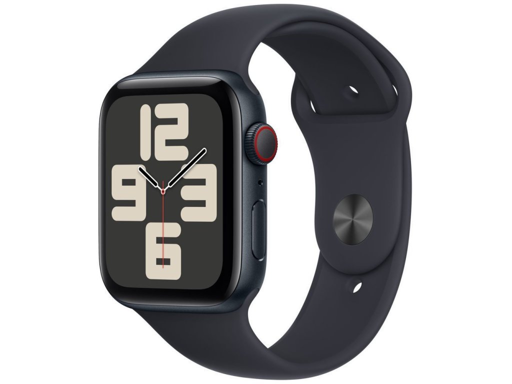 APPLE Watch SE GPS + Cellular 44mm Midnight Aluminium Case with Midnight Sport Band - M/L (MRH83QC/A)