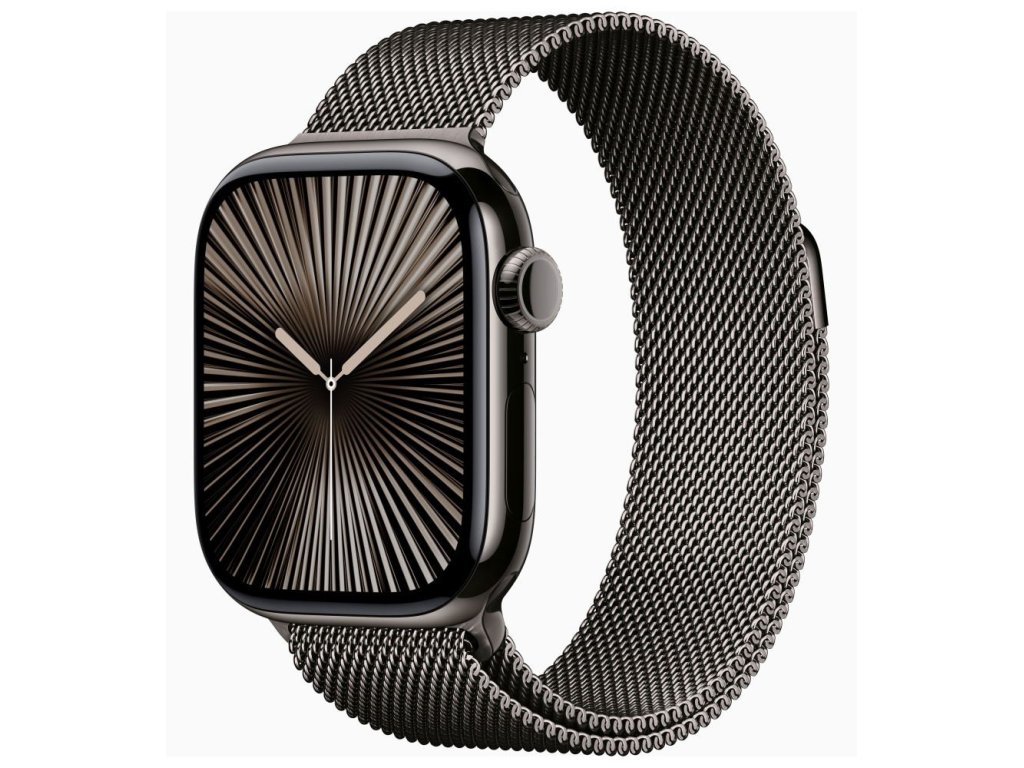 APPLE Watch Series 10 GPS + Cellular 42mm Slate Titanium Case with Slate Milanese Loop (MX053QC/A)