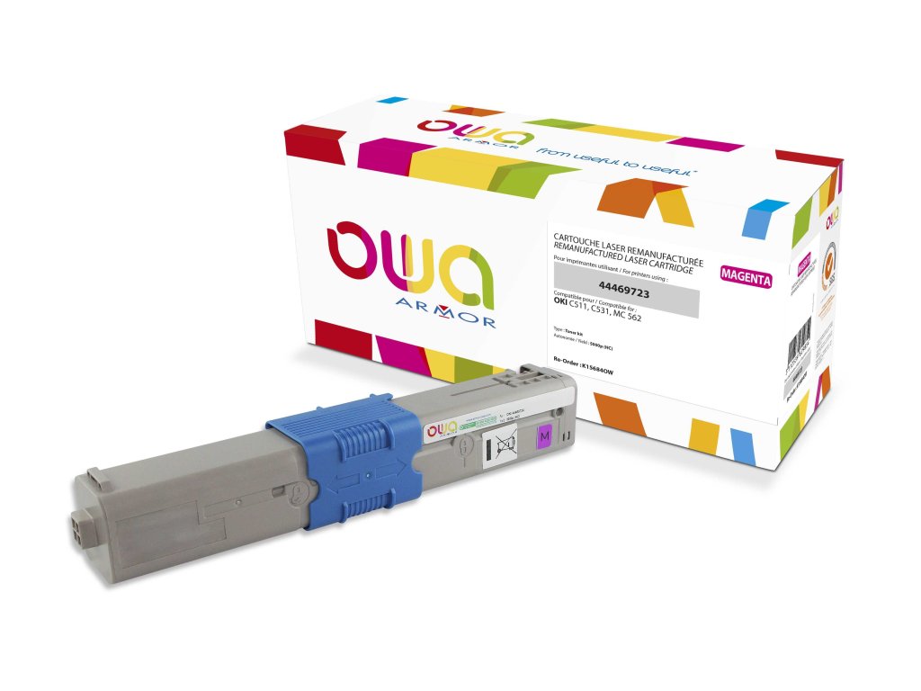 ARMOR kompatibilní toner Oki C511/531, magenta (K15684OW)