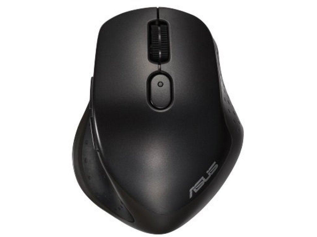 ASUS MW203 Multi-Device Wireless Silent Mouse - Ergonomická/Optická/Pro praváky/2 400 DPI/USB+BT/Černá (90XB06C0-BMU000)