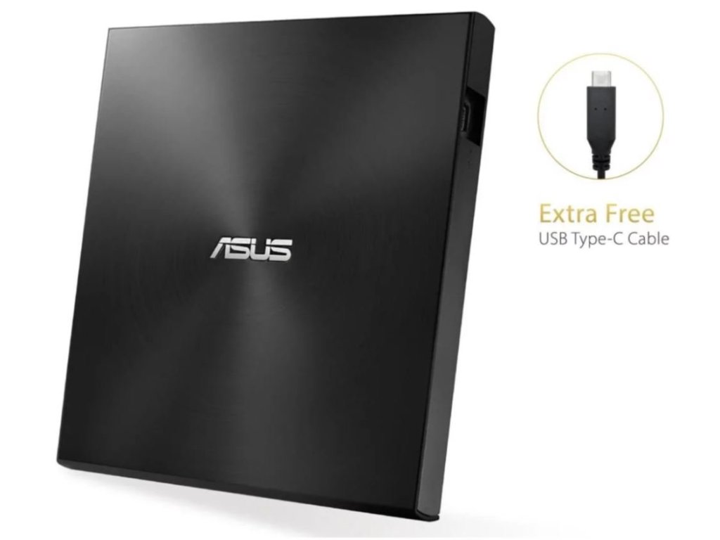 ASUS SDRW-08U9M-U BLACK, DVDRW, externí mechanika (USB-C/A)