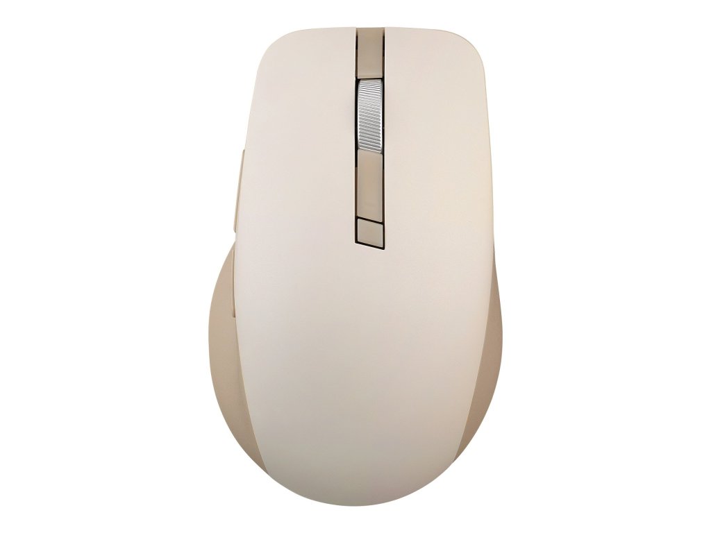 ASUS SmartO Mouse MD200 Silent Plus - Kancelářská/Optická/Pro praváky/4 200 DPI/USB+BT/Béžová (90XB0790-BMU0A0)
