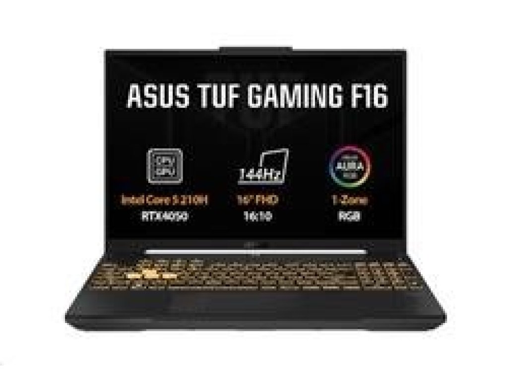 ASUS TUF Gaming F16 FX607VU - 16" 1920x1200 WUXGA, Core 5 210H, 16GB RAM, 1TB SSD, GeForce RTX 4050, W11 Home, šedý (FX607VU-RL032W)