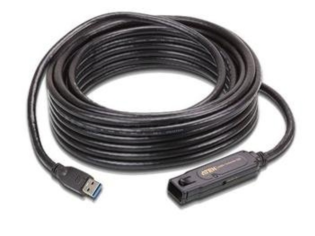 ATEN kabel USB 3.1 gen1, A-A, M/F, prodlužovací, 10m, černý, repeater (UE-3310)