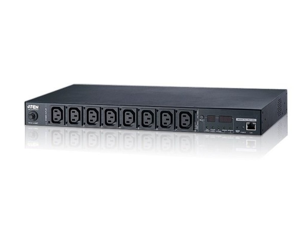 ATEN PE7108 eco PDU 15A/10A 8 výstupu 1U s měřením zásuvek
